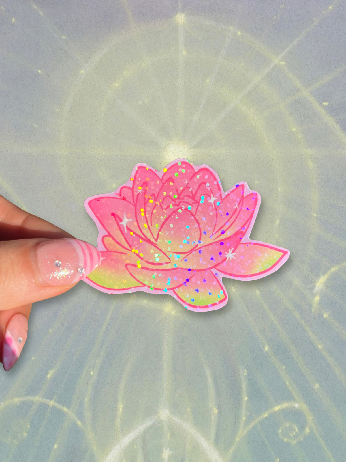 Sticker flor de loto